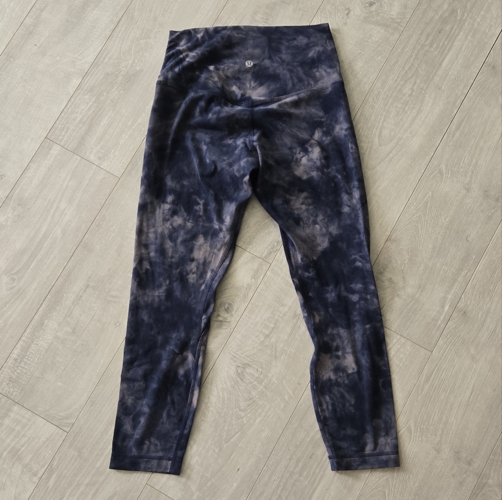 lululemon athletica Navy Tie-Dye High-Rise Leggings